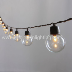 Solar Powered G40 LED String Light 20ct