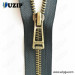 anti brass fancy zipper and brass zip