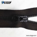 Matt black fastener and heavy duty metal zipper