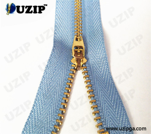 brass zips and zippers for jeans