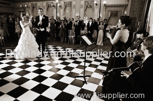 Black And White Dance Floor Used Portable Dance Floor for Wedding