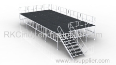 2016 Hot foldable outdoor wooden portable stage stairs