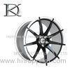 Black Deep Dish Rims Replica Luxury Forged Wheels For Motorcycle 17 Inch