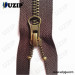 anti brass metal zipper closed end with thumb puller