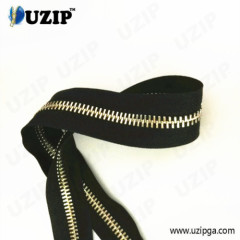 No 10 Y teeth gold metal zipper