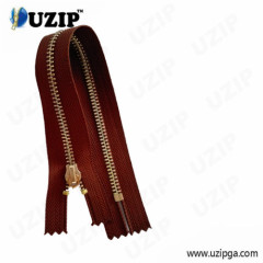 closed end metal zipper