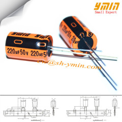 50V 220uF 10x16mm Capacitors LKG Series 105C 8000 ~ 12000 Hours Radial Aluminium Electrolytic Capacitors RoHs