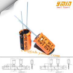 50V 220uF 10x16mm Capacitors LKG Series 105C 8000 ~ 12000 Hours Radial Aluminium Electrolytic Capacitors RoHs