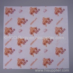 36 gsm huamburger wrapping paper