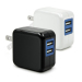 USB type dual port usb charger wall mounted 5v 2a 2.1a 2.4a with folding plugs