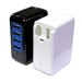 USB type dual port usb charger wall mounted 5v 2a 2.1a 2.4a with folding plugs