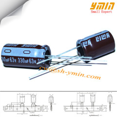 330uF 63V 10x20mm Capacitors LK Series 105C 6000 ~ 8000 Hours Radial Aluminium Electrolytic Capacitors for Solar LED