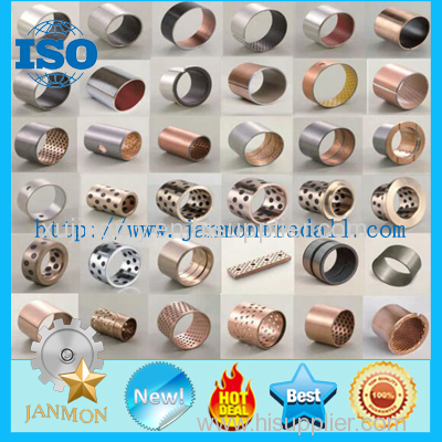 DU Bushing Metric Or Inch Bronze Based Bearing Carbon Steel Stainless Steel Bushing With PTFE Teflon Bush