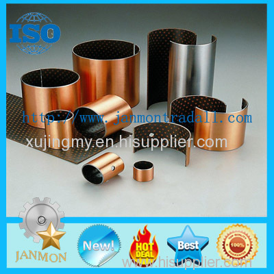 SF 1 Oilless Bearing DU Bushing Metric Or Inch Bronze Based Bearing Carbon Steel Stainless Steel Bushing With PTFE