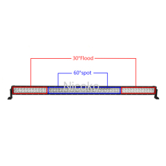 240w 42 Inch Straight Led Bar Off Road Lights Fog Lights Boat Lighting Headlight with RGB Halo ring wiring harness