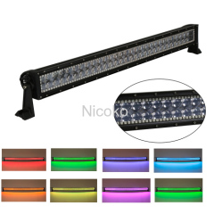 Led light bar 32inch 180w Straight Cree Led light with RGB halo for off-road vehicles trucks fire engines mining trains
