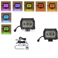 4 Inch 18 watts 4D Lens Led lights led work light with RGB halo IP 67 waterproof