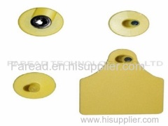 134.2Khz HDX Passive TPU RFID tag Animal ear tag for Pig cattle livestock management tracking