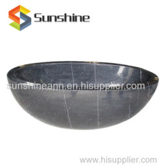 Forest Black Marble Freestanding Oval Bath Tub