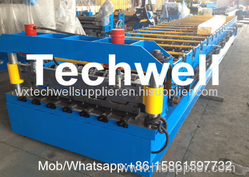 Steel Structure Corrugated Roof Panel Roll Forming Machine Roof Panel Roll Former With 5 Ton Decoiler