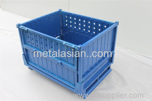 Factory Outlet Stackable Turnover Box Best Price Metal logistics Equipments Foldable Storage Cage China Wholesale