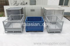 Factory Outlet Stackable Turnover Box Best Price Metal Logistics Container Foldable Storage Cage China Wholesale