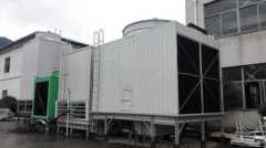 Square counter flow single fan non-chassis cooling tower