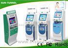 17 Inch Top LCD Monitor Financial Services Kiosk Payment With 2D Barcode Scanner