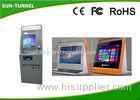 High Brightness Touch Screen Information Kiosk Self Service Check In Machine