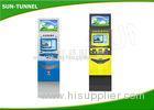 Stand Alone Dual Screen Kiosk With Large Screen Advertisement Display 110 - 120V