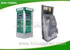 Interactive Information Dual Screen Kiosk All In One With Coin Dispenser / Card Reader