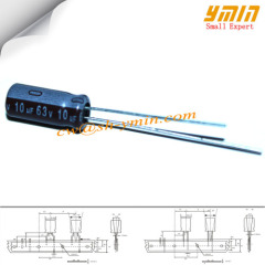 10uF 63V 5x9mm LED Lighting Capacitors LK Series 105C 6000 ~ 8000 Hours Radial Aluminium Electrolytic Capacitors RoHS