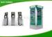 80mm Thermal Printer Dual Screen Kiosk Free Standing Type Steel Cabinet
