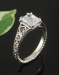 Graciously embossed stunning diamond gold couple diamond wedding rings