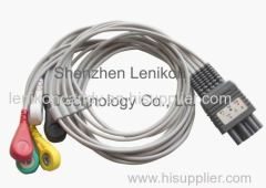 Colin 5leads snap ECG cable