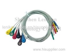 Din2.0 7 leads Holter Cable