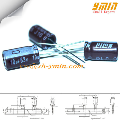 63V 1000uF 18x20mm Capacitors Radial 105C 6000 ~ 8000 Hours Radial Aluminium Electrolytic Capacitors for LED Indoor Lamp