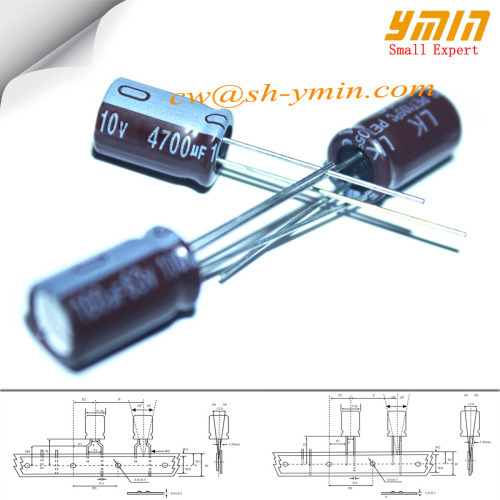 4700uF 10V 12.5x25mm Capacitors LK Series 105C 6000 ~ 8000 Hours Radial Electrolytic Capacitor for Electronic Ballasts