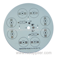 Round aluminum LED PCB