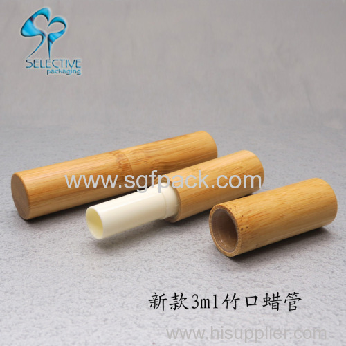 3ml eco empty wood lip balm stick container tube