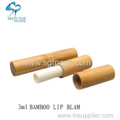 3ml eco empty wood lip balm stick container tube