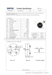 Split Core Current Transformer 600A/100mA Current Sensor Voltage 660V