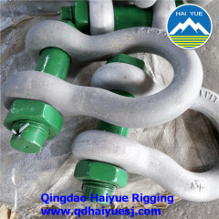 Drop forged US type G2130 G209 anchor bow shackle