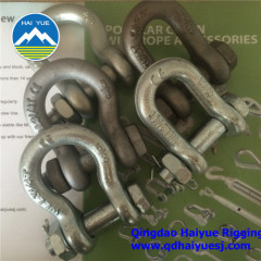 Drop forged US type G2130 G209 anchor bow shackle