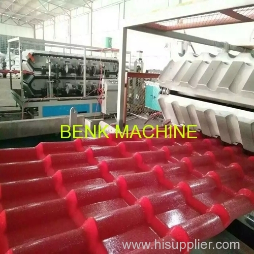 PVC roof tile profile extrusion machine