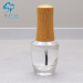 bamboo cap bottle 15ml glass bottle nail gel polish bottle