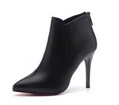 Women stiletto heel ankle heel boots black