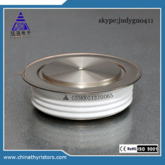 Y55KKE KK 1200A 1500V 1800V Disc Type Ceramics Fast Inverter Thyristor SCR for Welding Machine