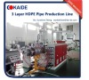 Three layer HDPE pipe extruder machine 20-110mm high speed 30-50m/min