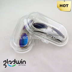 Glasses clamshell case for